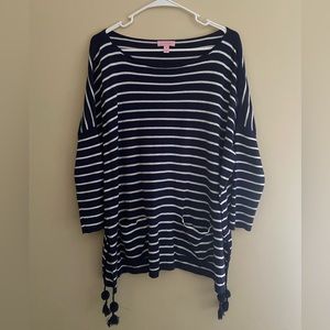 lilly pulitzer striped sweater shirt